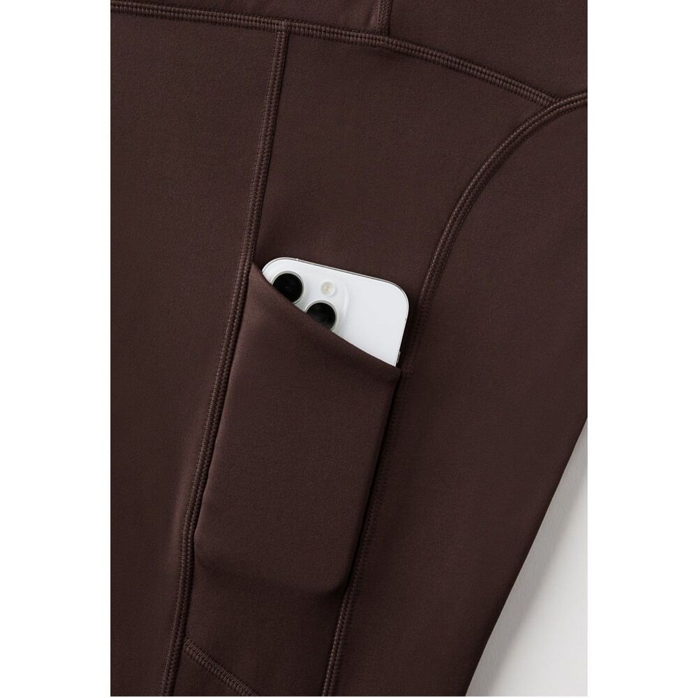 Fabletics Boost PowerHold High Waisted Pocket Leggings Cacao MT NWT - Picture 4 of 4